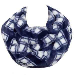 Soul Young Womens Faux Fur Plaid Print Scarf